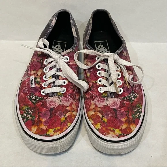 Vans Off The Wall Roses Floral Fade Lace-Up Sneakers Shoes, Men 7.5 / Women 9 - Picture 2 of 8